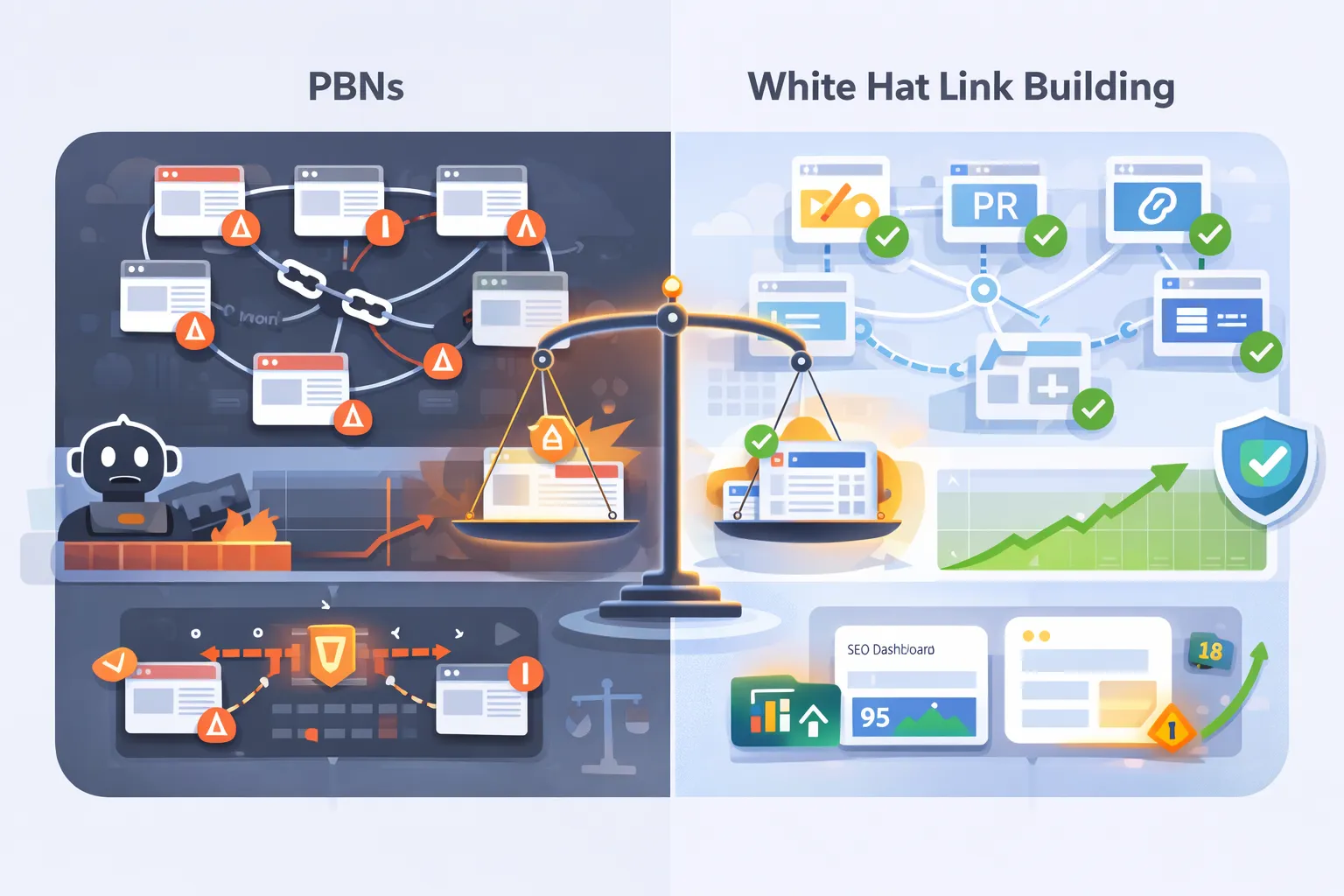PBNs vs White Hat Link Building