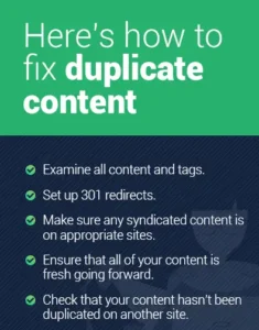 why is having duplicate content an issue for seo