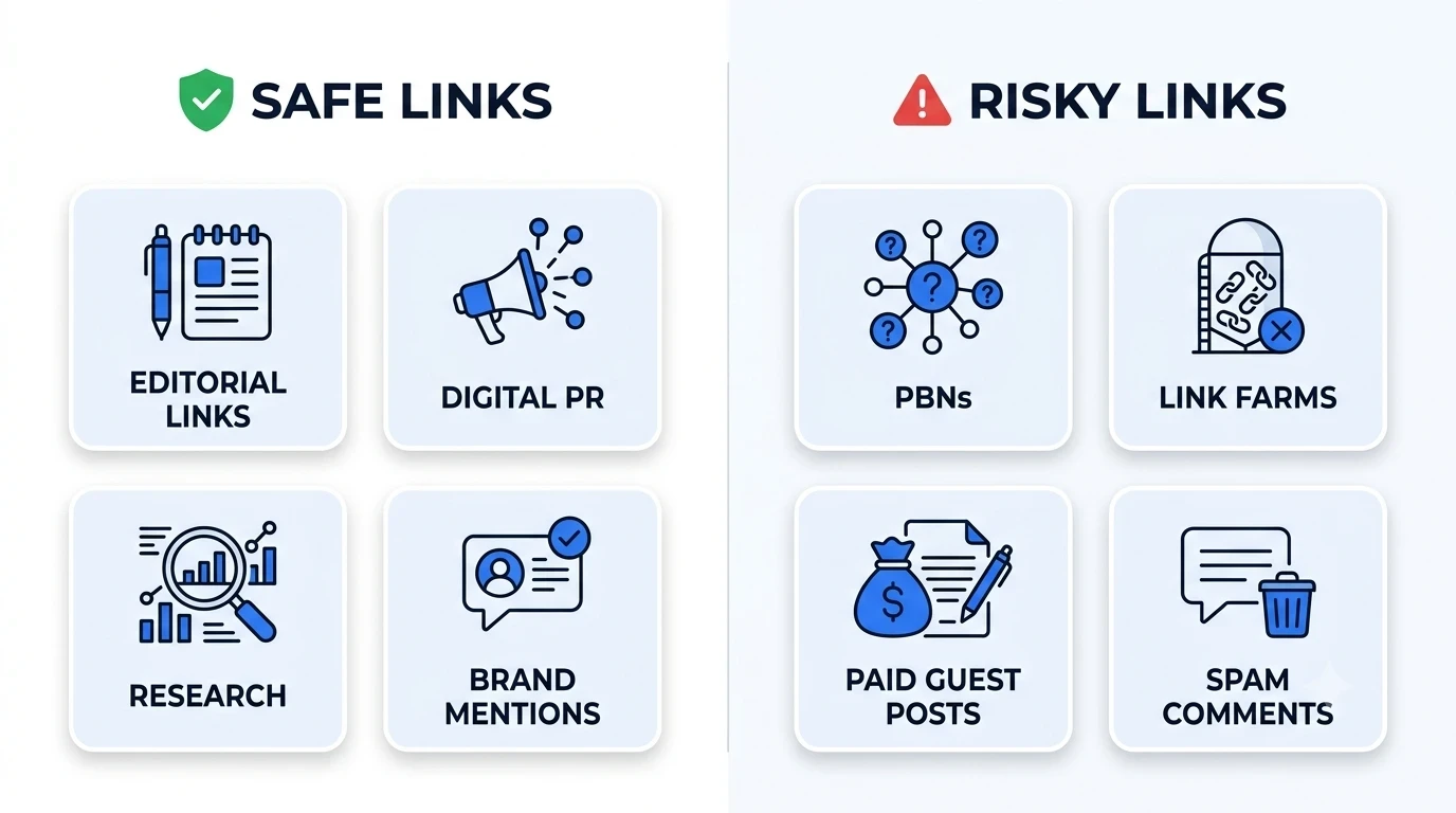 Safe vs Risky Link Building
